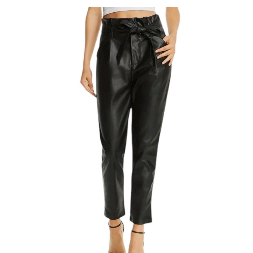 Lucy Paris Black Paperbag Pants